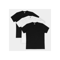 Kit Camiseta Nicoboco Slim Fit Duo Com 3 Masculina - Preto+Branco