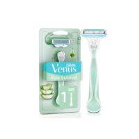 Gillette Venus Pele Sensível Aparelho de Depilar Recarregável com Aloe Vera, 1ud