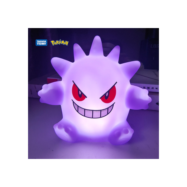 Pokémon Gengar Figures Night Light, modelo Gengar, abajur, boneca demoníaca, brinquedo de Halloween, prenda para crianças, coleção criativa, brinquedos brilhantes