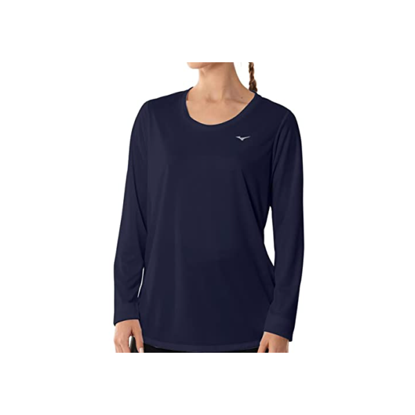 T-Shirt Ml Mizuno Energy, M, Azul Noite