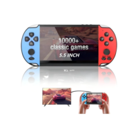 Videogame Portatil X5 PLUS Tela 4.8" PSP +10000 Jogos Retro 16GB,Console de Mão Memoria Expansivel