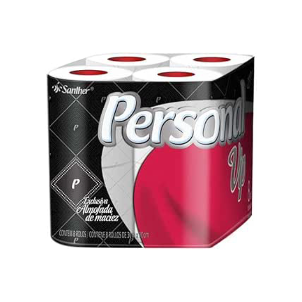 Personal Papel Higiênico Vip Folha Dupla 8 Unidades Branco (Embalagem Pode Variar)
