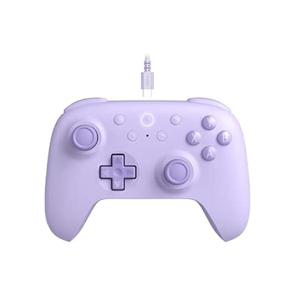 8Bitdo Ultimate 2C Wired Controller for Windows PC and Android, with 1000Hz Polling Rate, Hall Effect Joysticks and Hall Triggers, and Remappable L4/R4 Bumpers (Purple)