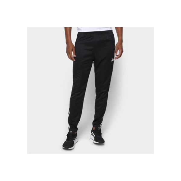 Calça Adidas Training Essentials 3 Listras Masculina - Preto+Branco