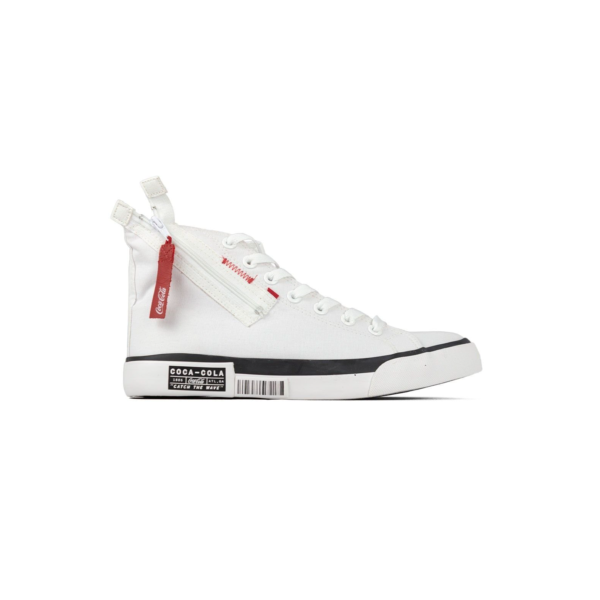 Tênis Coca Cola Atlanta Wave Zipper Branco