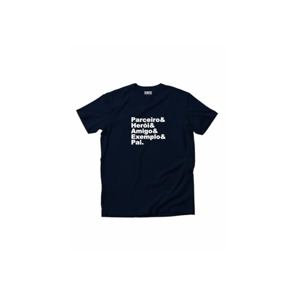 Camiseta Masculina parceiro exemplo pai Dia dos Pais (BR, Alfa, G, Regular, azul)