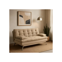 Sofá Cama Mobly Premium Diván Marrón claro