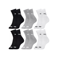 Kit 6 Pares De Meias Puma Cano Médio Sport Original Lisa
