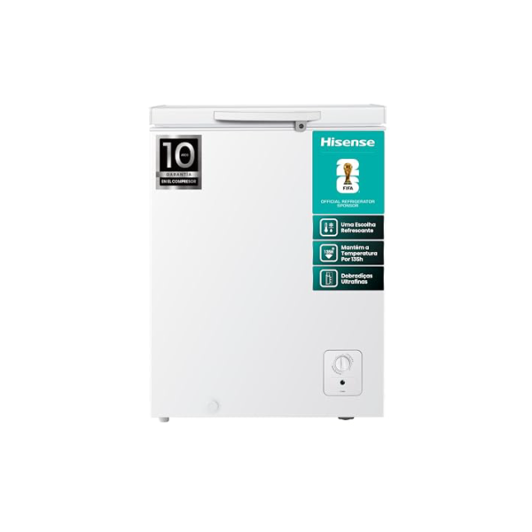 Freezer Horizontal Hisense 142 Litros Tripla Ação Branco FC185N – 220 Volts
