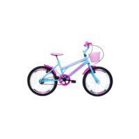 Bicicleta Infantil Aro 20 Feminina Aço Tridal Bike com Cestinha