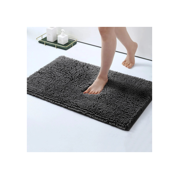Kit Tapete de Banheiro 40x60 Antiderrapante Microfibra Bolinha Macarrão