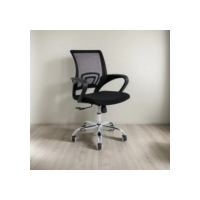 Cadeira de escritório Travel Max Diretor MB-4005 preta com estofado de tecido