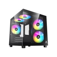 Gabinete Gamer Acegeek Tide | Mid-Tower | Lateral de Vidro | Preto, AG-TIDE-BK