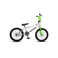 Bicicleta Infantil Aro 20 Bmx Freio V-Brake Branco e Verde Gottbike