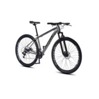 Bicicleta aro 29 KRW Alumínio 24 Vel Marchas Freio a Disco Suspensão dianteira Mountain Bike X32 - Grafite+Preto