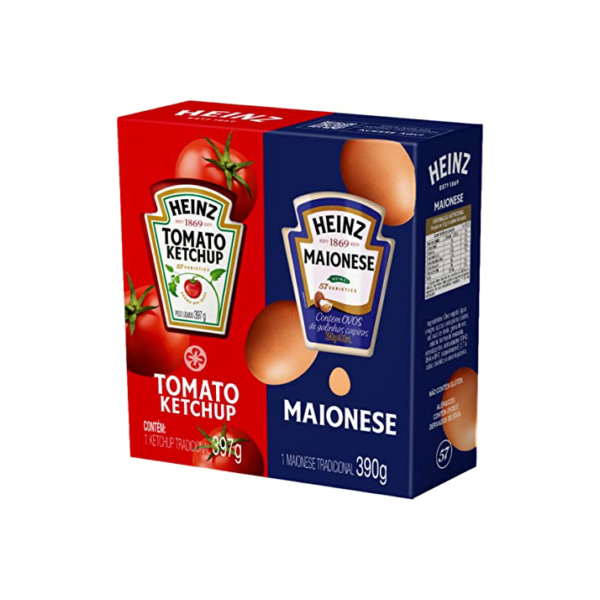 Heinz Pack Ketchup 397G + Maionese 390G
