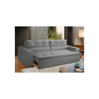 Sofá Retrátil e Reclinável 3 lugares com Molas 1,80m Vegas Suede Adonai Estofados