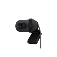 Webcam Full HD Logitech Brio 100 com Microfone Integrado, Proteção de Privacidade, Correção Automática de Luz e Conexão USB-A - Grafite