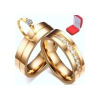 Par De Alianças Em 6mm Noivado Casamento Banhada Ouro 18k