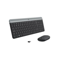 Combo Teclado e Mouse sem fio Logitech MK470 com Design Slim, Digitação e Clique Silencioso, Mouse Ambidestro, Conexão USB e Pilhas Inclusas - Grafite