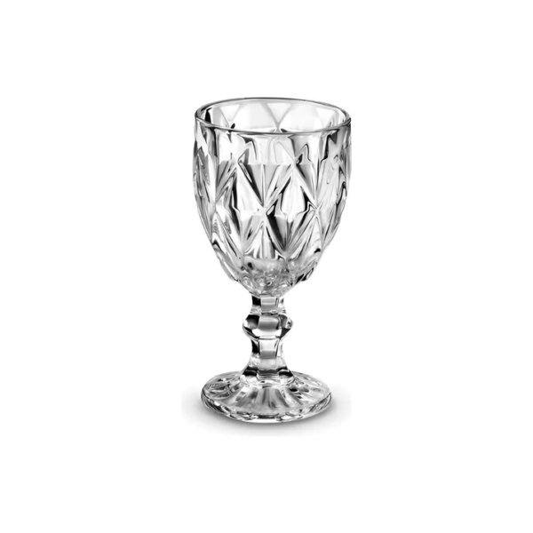 Jogo De Taças Diamond Vidro Taça De Vinho 340 Ml 6 Pçs
