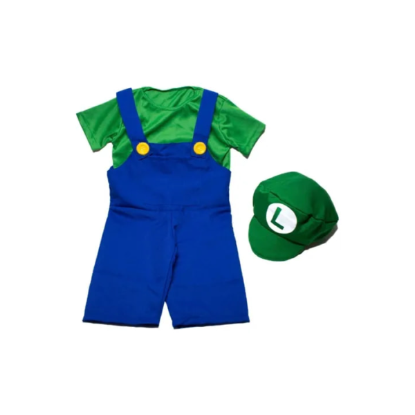 Fantasia Infantil Super Mario Bros  Luigi  Envio Imediato