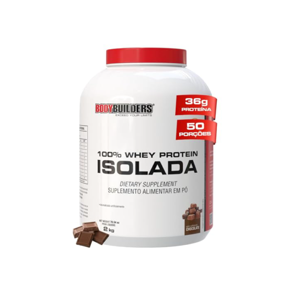 Whey Protein 100% Isolada Chocolate 2kg - Bodybuilders