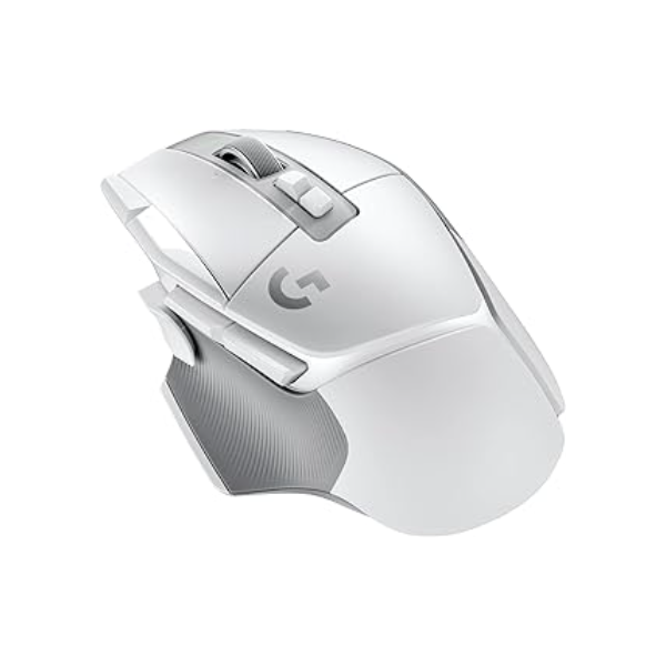 Mouse Gamer Sem Fio Logitech G502 X LIGHTSPEED com Switch LIGHTFORCE, 13 Botões Programáveis, Sensor HERO 25K, Compatível com PC/ macOS/ Windows - Branco