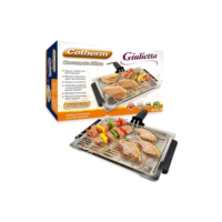 Churrasqueira Cotherm Elétrica Giulietta Prateado 220V 60Hz Preto/Prata Alumínio