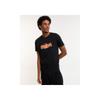 Camiseta Regular com Estampa de Grafite The Greatest Preto