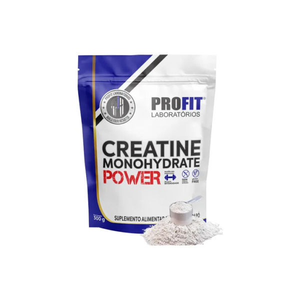 Creatina Monohidratada Power 300g Refil Profit Sabor Natural