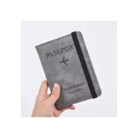 Porta Passaporte para Viagem com Elastico, Proteção RFID, Material Impermeavel 8183