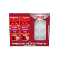 Creme Dental para Clareamento Colgate Luminous White Glow 70g 2 unid. + Necessaire