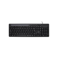 Teclado Com Fio Conexão USB Teclas Multimídia Slot p/Tablet até 10" Preto Multi - TC262