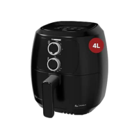 WAP Fritadeira Elétrica Air Fryer FAMILY WAFF2-P 4 Litros, Preto, Revestimento Antiaderente, 1500W 220V