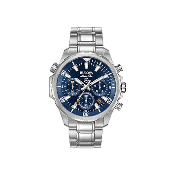 Bulova Relógio cronógrafo masculino Marine Star, 43 mm
