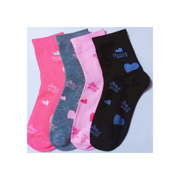 Kit 12 pares de meias femininas casuais versáteis de cano alto e da moda tamanho 35-40