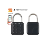 Egfirtor tuya casa inteligente cadeado digital biométrico ip67 à prova dip67 água fechadura da porta inteligente armário ginásio guarda-roupa porta bloqueio de senha
