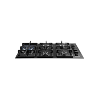 SUGGAR COOKTOP VIDRO PRETO 5 QUEIMADORES ESMALTADOS TREMPES FERRO FUNDIDO TRIPLA CHAMA LATERAL FG5335VP