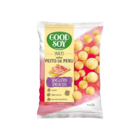 Snack GoodSoy Salgadinho de Peito de Peru Sem Glúten Sem Leite Sem Lactose 25g