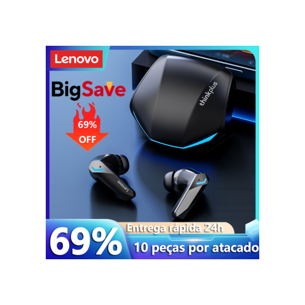 Lenovo-GM2 Pro 5.3 Fones de ouvido sem fio Bluetooth com microfone, fone de ouvido original, baixa latência auscultadores, HD Call, modo duplo, Gaming Headset