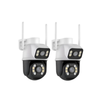 Kit 2 Câmera Ip A28 App Icsee Lente Dupla Cor Branco/preto Estary Shop