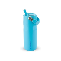 Stanley - Garrafa de Água Aerolight Flip Straw, Canudo Integrado, Abertura Grande, Aço Inoxidável Leve, 473ml Splash