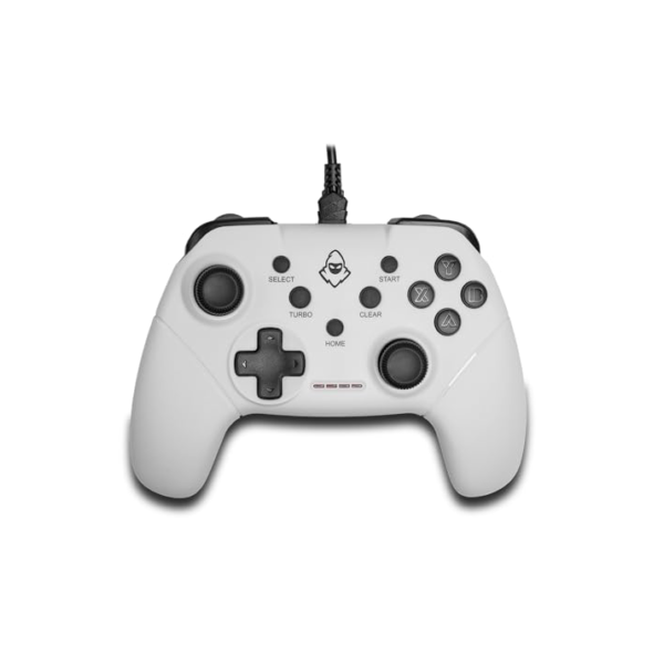 Controle Gamer Mancer RCW66 | Compatível com PC, PS3 e Android | Conexão USB | Branco | MCR-RCW66-W01