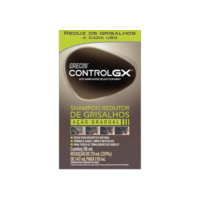 Grecin Control GX Shampoo, Redutor de Grisalhos, Ação Gradual, Aparência Natural, Para Todas as Tonalidades de Cabelo, 118ml