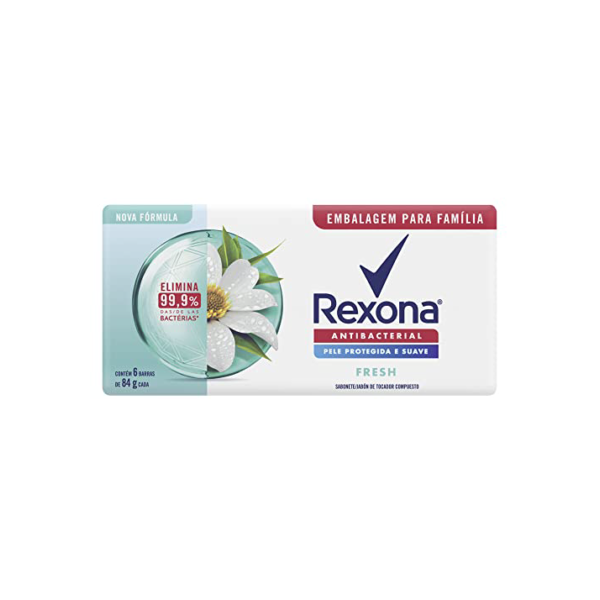 Rexona Sabonete Em Barra Fresh Pack 6 84G