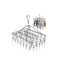Varal 40 Prendedores Roupa Bebe Calcinha Cueca Dobrável Inox