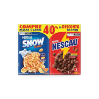 Kit Cereal Matinal Chocolate Nescau 210g + Snow Flakes 230g Mais Economia