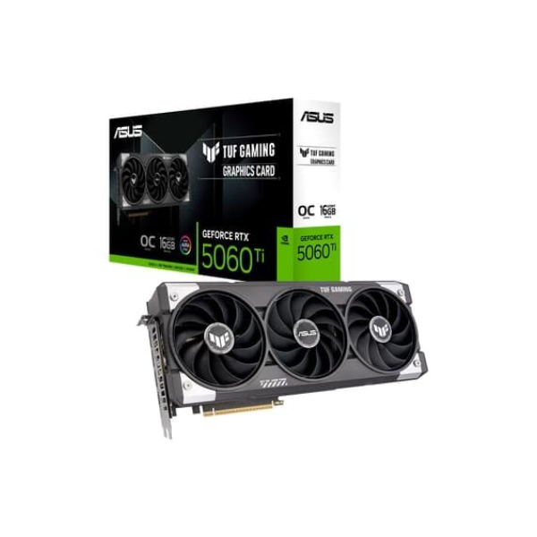 Placa de Vídeo ASUS TUF RTX 5060 TI OC 16G GAMING NVIDIA Geforce, 16GB, GDDR7, OpenGL 4.6, Triple Fan, DLSS 4 - 90YV0MG0-M0NA00