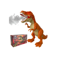 Dinossauro T Rex Brinquedo Anda Solta Fumaça Som Luz Rugido